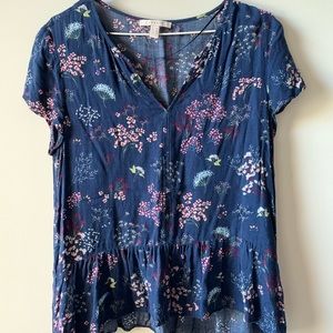 Floral peplum